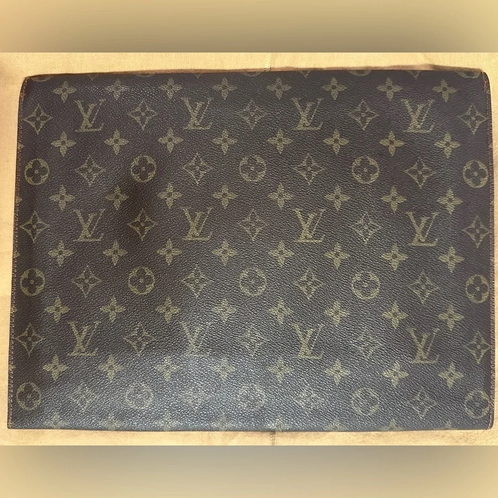 Louis Vuitton Ministre Porte Monogram Vintage Portfolio Document Briefcase RARE!